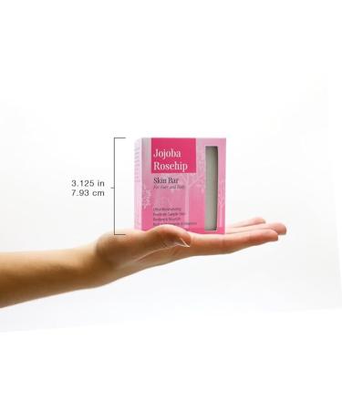 Plantlife Jojoba Rosehip Bar Soap - Moisturizing & Soothing Skin Care - Handcrafted in California - 4oz - Buy Online on GoSupps.com