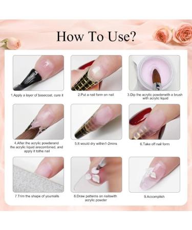 18g/Box Acrylic Powder Red Pofessional White Nude Acrylic Nail French Manicure Powder for Nail Extension Acrylic Nail System - (Color: 18g-Pink) - Buy Online on GoSupps.com