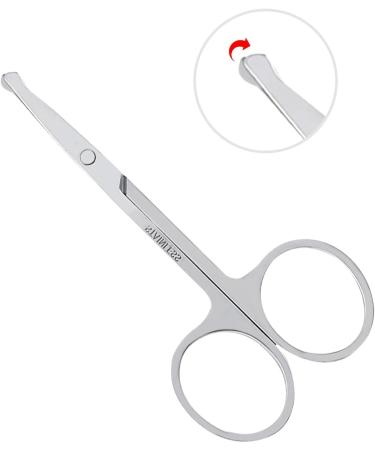 3pcs Small Eyebrow & Nose Hair Scissor Set for Facial Hair Grooming - Unisex Grooming Scissors for Beard, Moustache, Eyelash and Nail Trimming - Buy Online on GoSupps.com