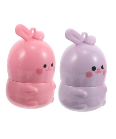 PENIKOKO 2 Pack Moisturizing Lipstick Cute Bunny Shaped Color Changing Lip Balm for Women Nourishing Lip Care Birthday Party Favors