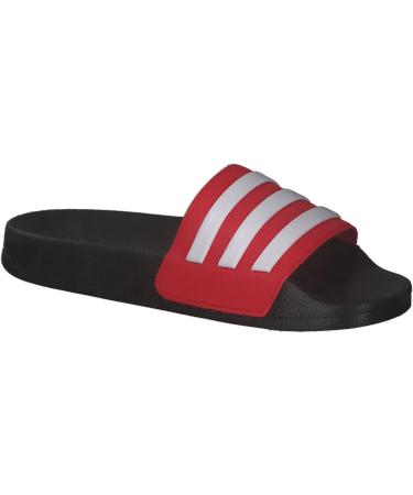 Buy adidas Unisex Kids Adilette Shower K Slides - Core Black Ftwr White Vivid Red | International Shipping Available - Buy Online on GoSupps.com