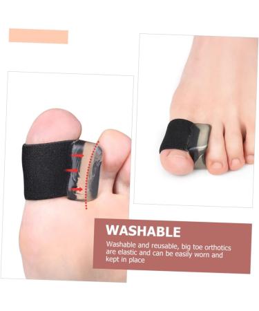 Healeved 4 Pairs Orthopedic Bunion Correct Spacer Set for Men - Black 2.5x2cm - Buy Online on GoSupps.com