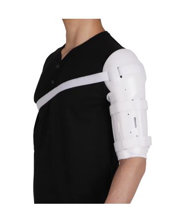 Sarmiento Brace Humeral Fracture Splint Humeral Shaft Fracture Brace for Broken Upper Arm Breathable Humeral Shaft Fracture Splint (X-Large) X-Large White