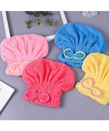 6 Colors Microfiber Quick-Dry Hair Turban Cap for Women - Bathing Drying Towel Head Wrap - Buy Online on GoSupps.com
