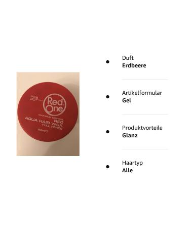 RedOne Maximum Control Aqua Hair Gel Wax RED Full Force 150ml - Extra Strong Strawberry for Ultimate Hold | Buy Online Internationally - Buy Online on GoSupps.com