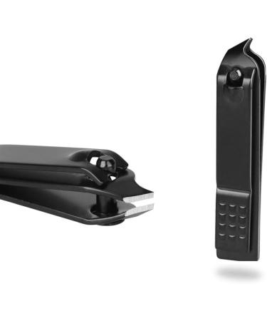SVAASA Nail Clippers Black Carbon Steel Nail Clippers Oblique Square Check Nail Cutting Single Anti-Splash Nail Nipper Manicure Tool - Buy Online on GoSupps.com