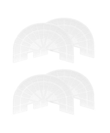 HARFINGTON 2pair Shoe Sole Protector for Sneakers Size 10-11 Self-Adhesive Non Slip Pad Heel Plates Repair for Men and Women Transparent 10-11 Transparent