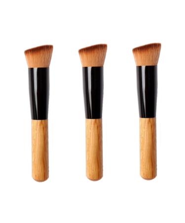 NOLITOY 3pcs Slanted Head Brush Universal Brush Eye Makeup Brushes Blush Brush Tool Powdery Artificial Fiber