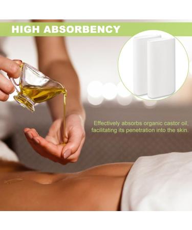 Organic Castor Oil Pack Towels - Reusable 2-Piece Set | Soothing Heat for Liver Belly & Joints | 40x18 cm Organic Cotton Flannel - Buy Online on GoSupps.com