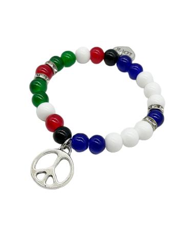 Oralgos Harajuku fashion jewelry with color-matching acrylic pearls bracelets for women and men sweet aesthetic charm bracelet Harajuku fashion jewelry acrylic