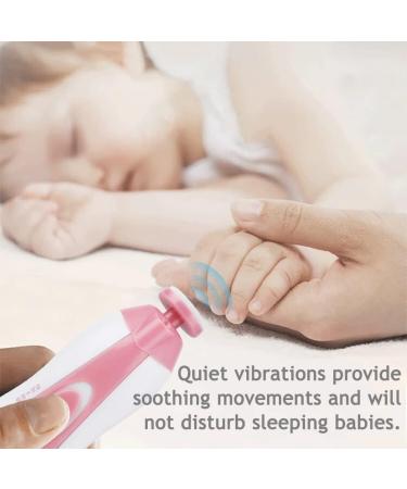 PandaEar Electric Baby Nail Trimmer Kit with 6 Replacement Pads - Pink - Buy Online on GoSupps.com