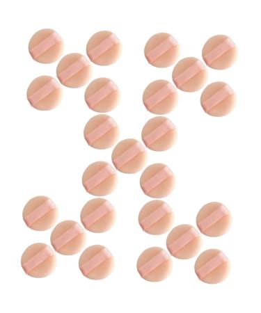 FRCOLOR 25 Pcs Powder Puffs Makeup Esponjas Para Maquillaje Blush Makeup Setting Powder Make up for Face Makeup Foundation Facial Round Supplies Girl Flocking
