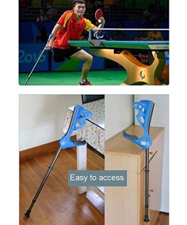 Cane Height Adjustable Elbow Walking Crutches Light Easy Carry Aluminum Alloy Forearm Crutch for Men/Women Open Cuff Crutches with Comfort Grip Red (Red) Lucky Star - Buy Online on GoSupps.com