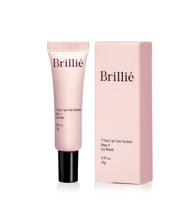 Brillie 3-Step Lip Care System: Lip Scrub Exfoliator, 5 Lip Masks, Tinted Moisturizer - For Dry, Chapped Lips - Buy Online on GoSupps.com