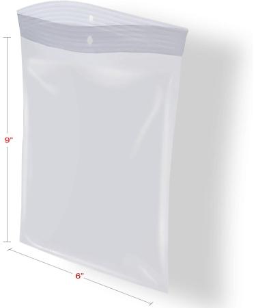 Deeb's 100 Count 6x9 inches Poly Baggies Clear Craft Resealable Plastic Baggy Zipper Bags 4Mil Heavy Duty 6" x 9" - Buy Online on GoSupps.com
