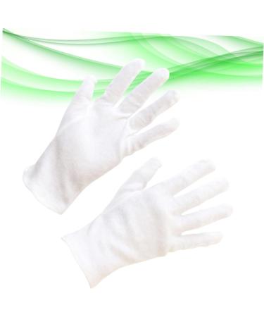GLEAVI 12 Pairs Stretchable Lining Glove Gauntlet Moisturizing Cotton Protective Gloves Labor Protection Cotton Spa Work White S1:21X8cm White - Buy Online on GoSupps.com