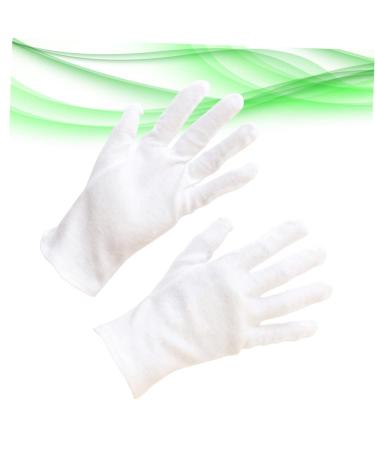 COOLHIYA 12 Pairs Cotton Protective Gloves lab Gloves Hand Muffs Cosmetic moisturizing Gloves Industrial Gloves Coin Jewelry Gloves Inspection Gloves White Cotton Gloves Protection Work M:22X9cm White - Buy Online on GoSupps.com
