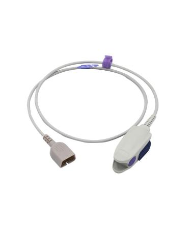 Sino-k Compatible Nihon Kohden Spo2 Sensor TL-201T Adult Fingerclip 3.2 ft 9 Pins Connector FDA/CE Approved