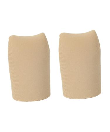 Healeved 2pcs Toe Scuffs Silicone Toe Sleeves Silicone Gel Elasto Gel Silicone Toe Protectors Gel Toe Caps Finger Tube Sleeves Anti-wear Covers Toe Care Covers Toe Protective Covers Sports As Shown 2.6x4cm