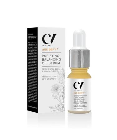 Age Defy+ Purifying Balancing Oil Serum 10ml | Natural & Organic Balancing Face Oil by Cha V htz | Facial Oil for Adult Spot-Prone Skin | Paraben Free & Ethyl Alcohol Free | Cruelty Free & Vegan