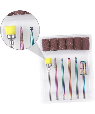 Sosoport 1 Set Nail Polisher Professional Nail Drill Nail Drill Bit Nail Drill Sanding Bands Nail Grinding Head Nail Sand Bands Nail Tools Stainless Steel. Silicone. Quartz. Ceramics 7.1x5.7cm As Shown - Buy Online on GoSupps.com