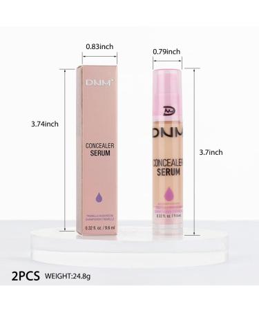 2Pcs Hydrating Liquid Concealer Serum | Lightweight Warm Peach Cream | Oil-Free Moisturizing Foundation | Tattoo Cover Up Waterproof - BEIGE - Buy Online on GoSupps.com