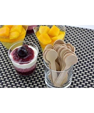 Gmark 4 Mini Wooden Spoons 100 ct - Biodegradable Birchwood (100pcs/bag) | GM1042A - Buy Online on GoSupps.com