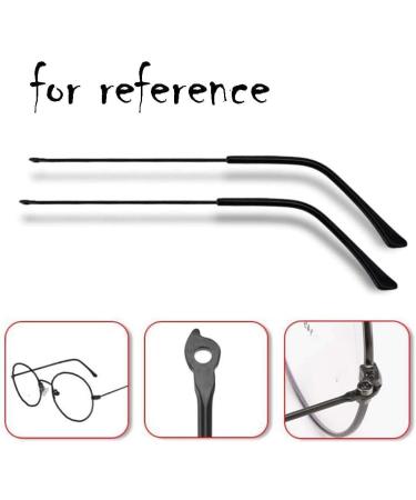 VekkEr Yewear Vintage Eyewear Accessories - Black Metal Frame Replacement Temples for Eyeglasses | International Shipping - Buy Online on GoSupps.com