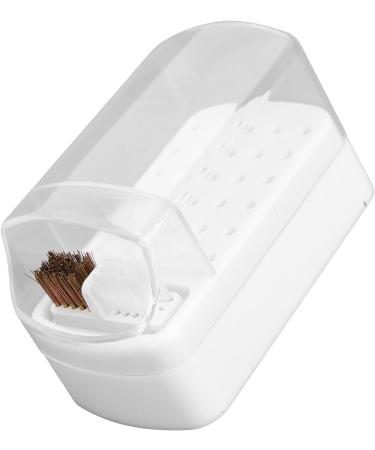 Nail Drill Bits Container Portable Acrylic Cover 30 Holes Nail Drill Bits Stand for Artist for Salon (White) - Buy Online on GoSupps.com