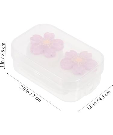 Solustre Contact Lens Container Set - Travel Eye Care Case for Glasses & Lenses - Violet 7x4.5x2.5cm - Buy Online on GoSupps.com