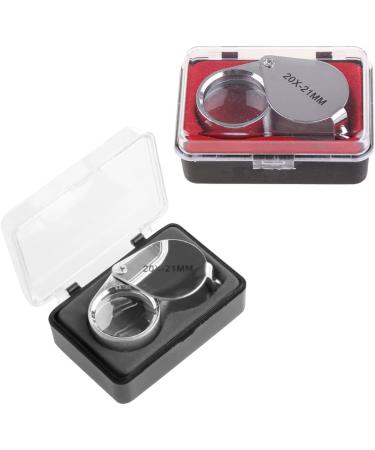 Staol Magnifying Glass 20X 21Mm Mini Portable Handheld Jewelry Magnifier Suitable for Authenticating Jewelry/Reading - Buy Online on GoSupps.com