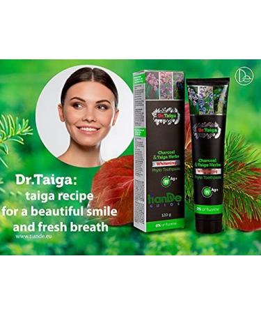 Dr. Taiga Dentifrice Blanchissant au Charbon et Herbes de la Ta ga 45910 TianDe Sans Fluorure 120 g - Buy Online on GoSupps.com