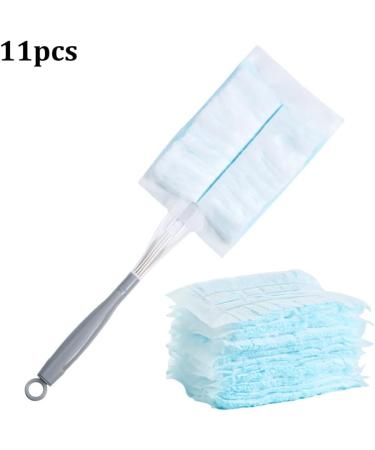 11PCS/Set Duster Refill Heads Fluffy Duster Refill Disposable Duster Refill Hand Duster Refill Replacement Duster Head with 10refills 1handle for Cleaning - Buy Online on GoSupps.com