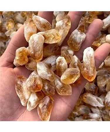Natural Yellow Citrine raw Points Crystal Rough Minerals for Crystals Stones 200g Full of Texture - Buy Online on GoSupps.com