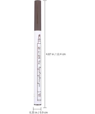 DECHOUS 2 pi ces Crayon Sourcils Microfourchette Imperm able Set Maquillage Semi-permanent Longue Tenue Naturel Chestnut - Buy Online on GoSupps.com