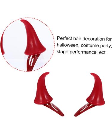 ABOOFAN 9 Pairs Halloween Decorative Red Horn Barrettes Ox Horn Halloween Hair Clip Devil Horns Devil Hair Clips Cosplay Halloween Hair Accessories Horn Hair Clips Horn Hairpin Demon Props - Buy Online on GoSupps.com