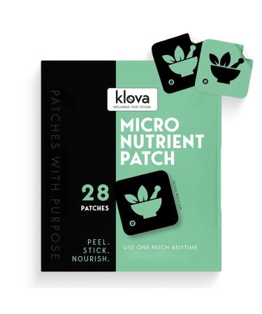 Klova Micronutrient Patches for Energy & Relaxation | Easy-Apply Time-Release Formula with Herbal Extracts