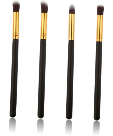 Baluue 12 Pcs Eye Make-up Brush Kit Eye Makeup Brushes Eye Cosmetic Brushes Eyeshadow Stick Makeup Pencil mediumx3pcs Black+goldx3pcs - Buy Online on GoSupps.com