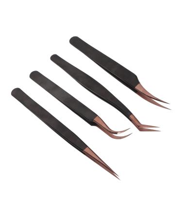 4Pcs Eyelash Extension Tweezers Eyelash Extension Tweezers False Eyelash Extension Tweezers