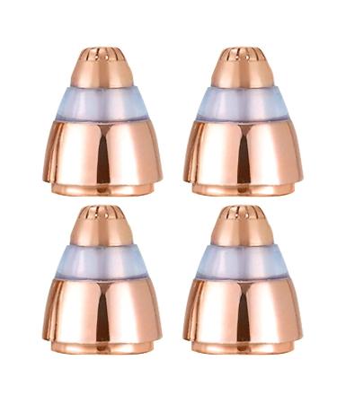 Lot de 4 t tes de rechange pour pilateur sourcils - Pour femme - Parfait et lisse - Or rose