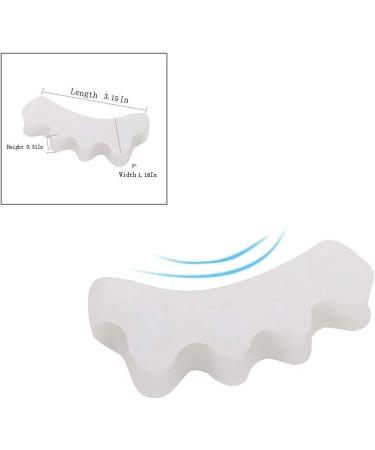 Gu Cheng Silicone Toe Stretchers and Separators - Bunion Corrector for Foot Pain Relief - White - Buy Online on GoSupps.com