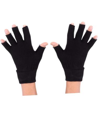 minkissy 2 Pairs Moisturizing Gloves Black Gloves Mositurizing Glove Mositurizing Fingerless Glove Gel Gloves Hydrating Glove Spa Glove Whitening Glove Simple Apparel - Buy Online on GoSupps.com