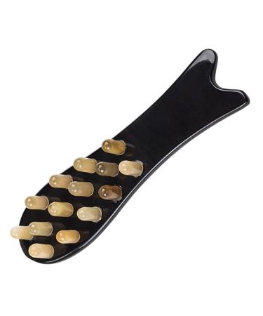 TOVINANNA massage comb natural horn massager massager hair comb scalp smoothing comb multifunctional comb
