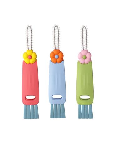piuryue Multifunctional Bottle Tight Spaces Cup Crevice Cleaning Brush Portable Cup Lid Cleaner with Brush Easy Install Easy to Use