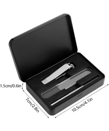 Nail Clippers Set Fingernail Toenail Clippers Sharp Nail Clippers Personal Pedicure Kit for Women and Man Black - Buy Online on GoSupps.com