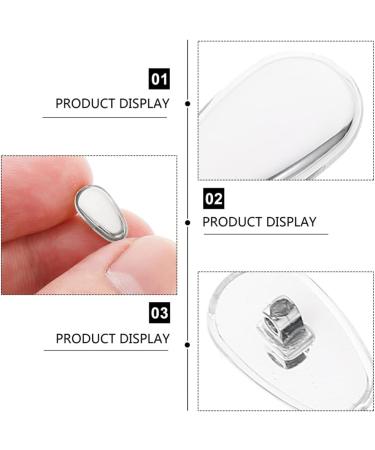 Exceart 12 Pairs Self-Adhesive Silicone Nose Pads for Glasses - Comfortable Glasses Accessories for Enhanced Comfort & Fit - Buy Online on GoSupps.com