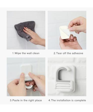 Broom Holder Wall Mount - 4 PCS Anti-Slip Mop Broom Holder - Self Adhesive, No Drilling - Holds Up to 11 LBS - Buy Online on GoSupps.com