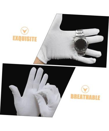 Beatifufu 12 Pairs Moisturizing Gloves Work Gloves Moisturizing Overnight Gloves Working Gloves Cotton White - Buy Online on GoSupps.com