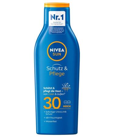 Beiersdorf NIVEA Sun Sun milk protection & care SPF 30 for 48 hours of moisture 250 ml pack of 6