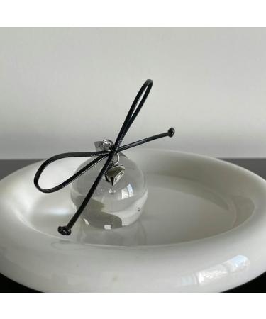 Simple and Elegant Hair Clip Accessory Contemporary Hairpin with an Attractive Heart Stylish Hairpin with Bowknot Charm Silver - Buy Online on GoSupps.com